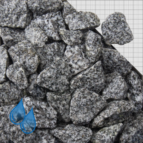 Ziersplitt Granit hellgrau 16-32 mm  im BigBag