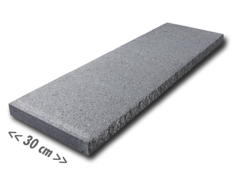 Mauerabdeckung Granit anthrazit - 100x30x4 cm