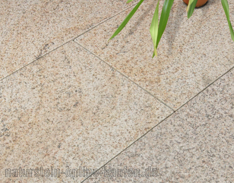 Terrassenplatten Granit gelb 60x40x3 cm (Granit G682)