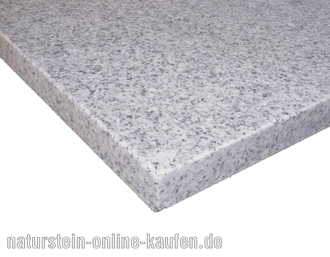 Terrassenplatten Granit hell grau, 40 x 40 x 3 cm