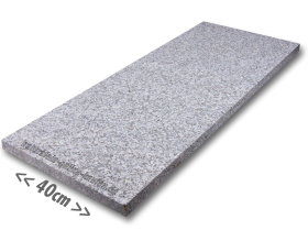 Granitplatten hellgrau für außen 100x40x3 cm