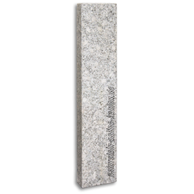 Granit-Palisaden grau weiß-strukturiert 100x20x8 cm