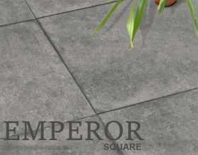 Keramik-Terrassenplatten EMPEROR Sarone Antracite 60x60x2