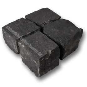 Schwarzes Granit Pflastersteine 15/17 cm-Stück
