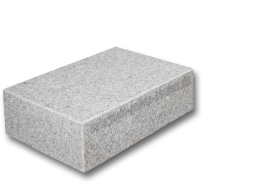 Blockstufen Granit hell-grau, 50x35x15 cm