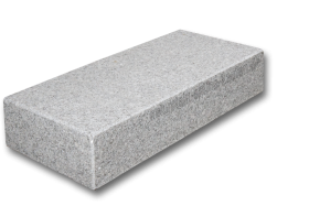 Blockstufen Granit hell-grau,  75x35x15 cm