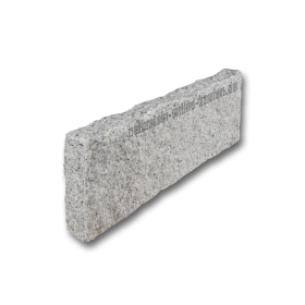 Bordstein/Leistenstein/Randstein/Kantenstein Granit hell-grau, 50x20x6 cm