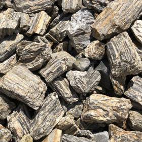 Gabionenfüllung Steinrinde - Gneis grau-beige geadert 50-250