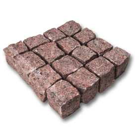 Granitpflaster Vanga rot 4/6 cm-Stück