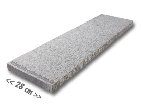 Mauerabdeckplatte Granit hellgrau G603 - 100x28x4cm