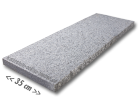 Mauerabdeckungen Granit hellgrau - 100x35x4 cm