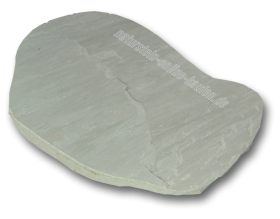 Trittplatte/Trittstein Sandstein-grau, polygonal