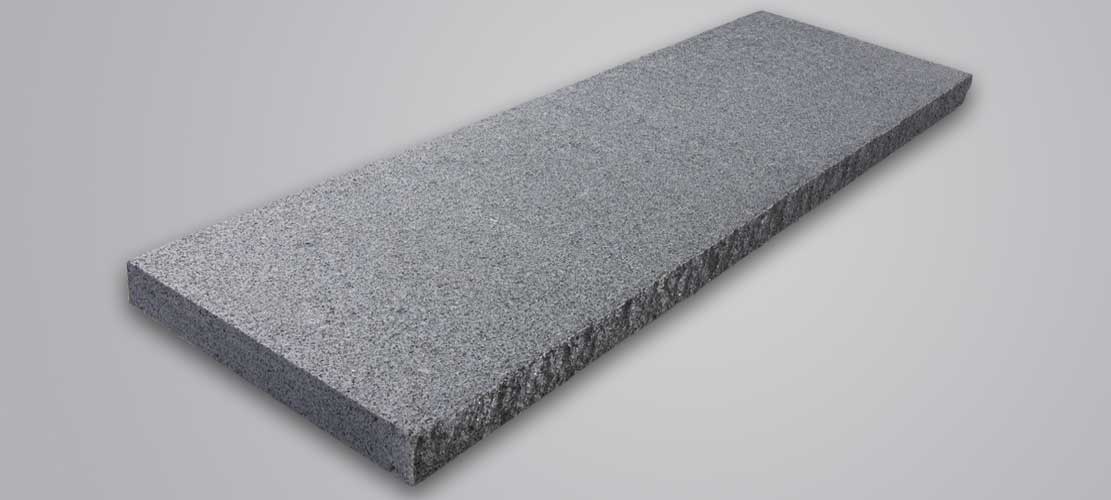 Mauerabdeckungen Granit anthrazit 4 cm