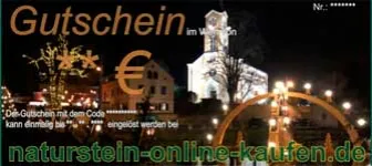 Geschenkgutscheine Naturstein Weihnachten