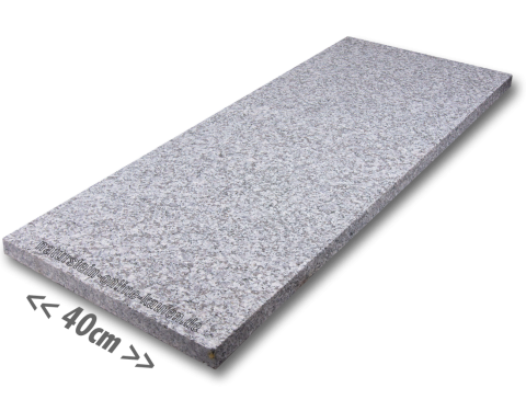 Granitplatten hellgrau für außen 95x40x3 cm