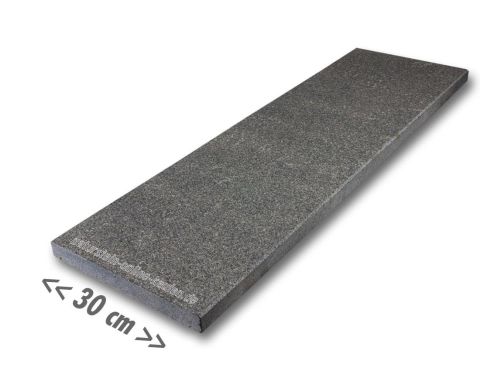 Black Granit - Granitplatten für außen 100 x 30 x 3 cm
