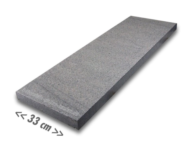 Mauerabdeckung Granit anthrazit - 100x33x4 cm
