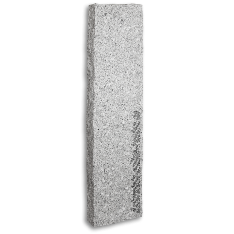 Bordstein/Leistenstein/Randstein/Kantenstein Granit hell-grau,  100 x 25 x 8 cm