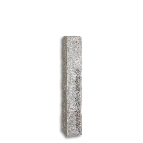 Palisaden aus Granit hellgrau 75x12x12 cm