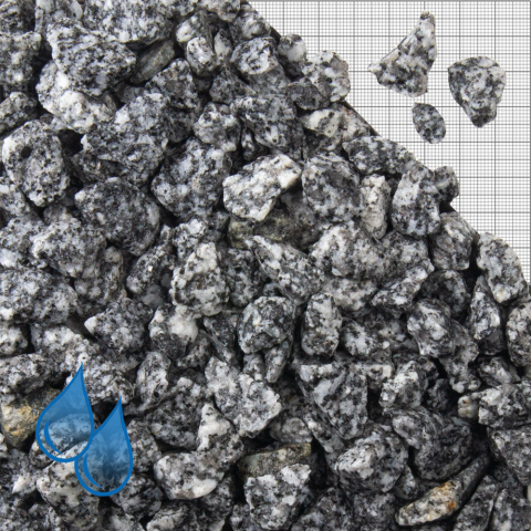 Ziersplitt Granit hellgrau 08-16 mm im BigBag