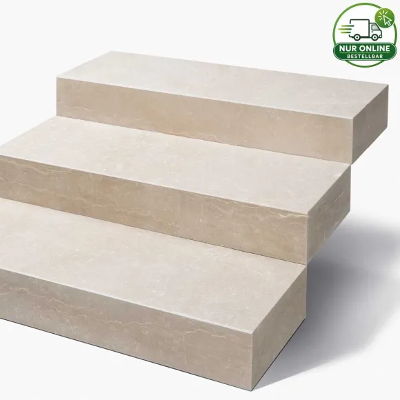 ORELLO CREMA Blockstufen EXACTA – Kalkstein aus der Türkei