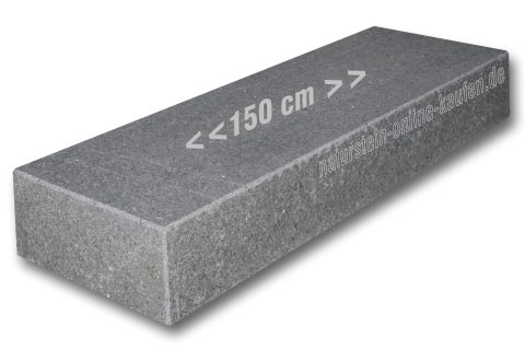 Blockstufen Granit anthrazit, 150x35x15 cm
