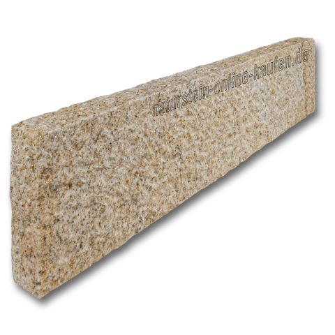 Bordstein Granit gelb 100x25x10 | naturstein-online-kaufen.de