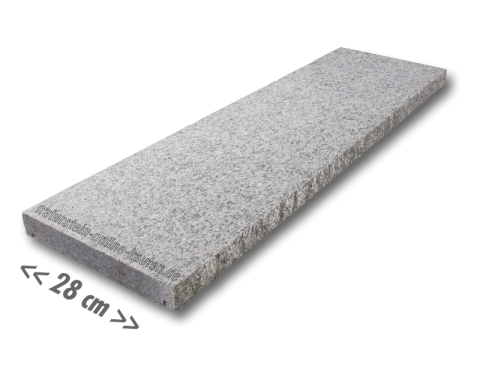 Mauerabdeckplatte 100x28x4cm Granit G603 | naturstein-online-kaufen.de