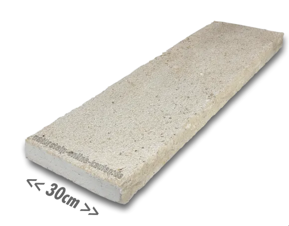 Mauerabdeckung Travertin beige-braun Classic 100x30x6 cm
