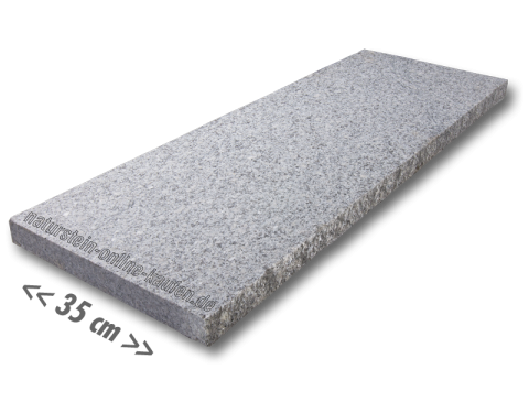 Mauerabdeckungen Granit hell-grau 100x35x4-cm