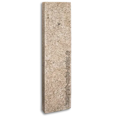 Palisaden Granit gelb 100x25x8 geflammt | naturstein-online-kaufen.de