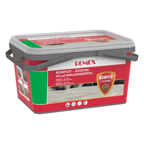 ROMPOX® - ECOFINE grau – Nachhaltiger Pflasterfugenmörtel für Naturstein, Pflaster und Keramik