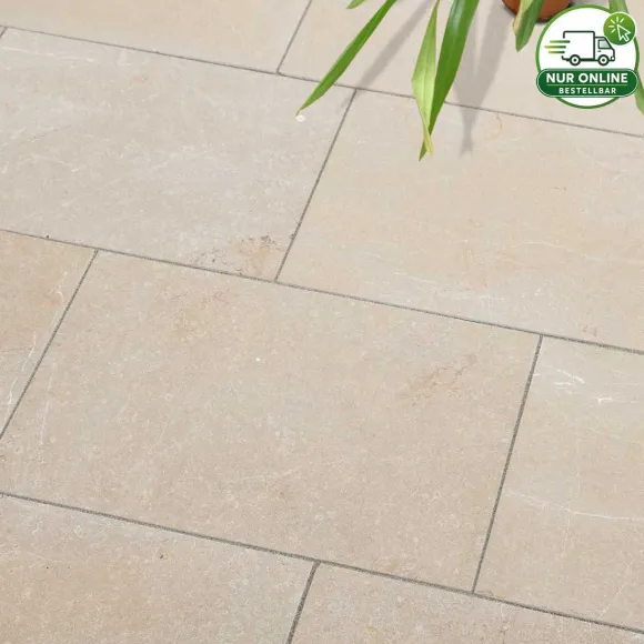 Terrassenplatten Kalkstein ORELLO CREMA EXACTA