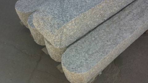 Zaunpfahl/Zaunpfosten aus Granit grau 175x20x20 cm