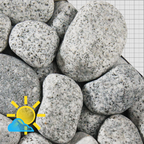 Zierkies Granit grau 40-60 mm