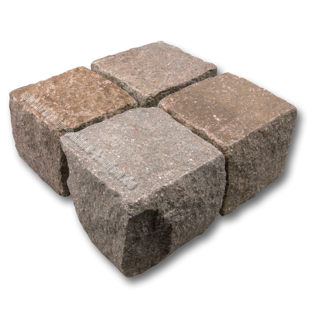 Porphyrpflaster braunrot 14/18