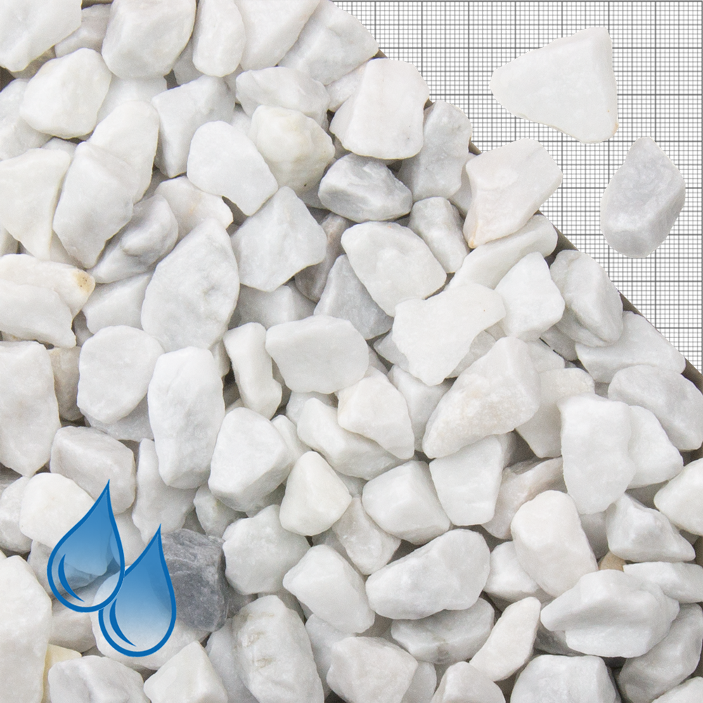 Ziersplitt Carrara Marmor 1622 mm