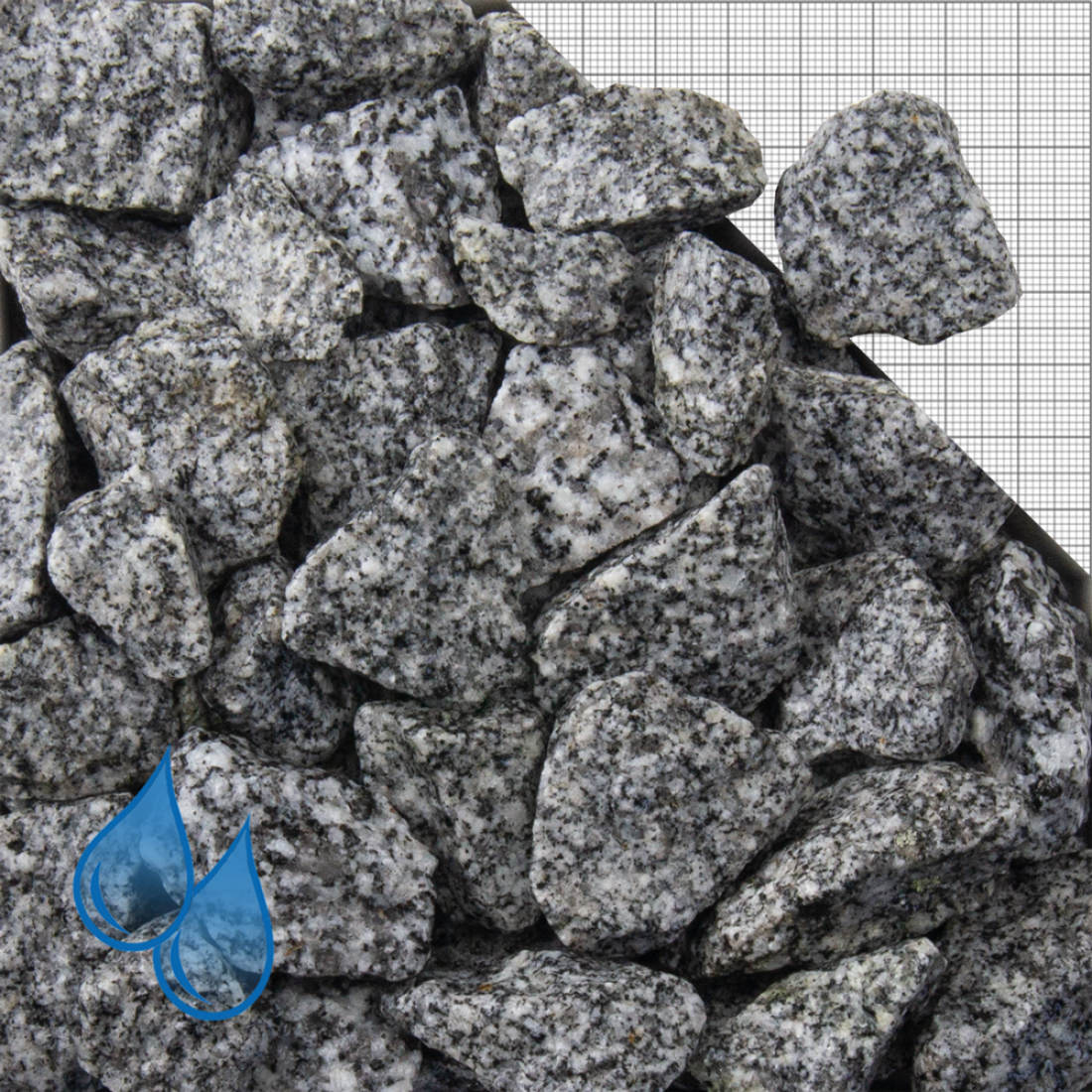 1000 Kg 16-32 mm Granitsplitt Edelsplitt Ziersplitt Granit Gartensplitt Splitt 