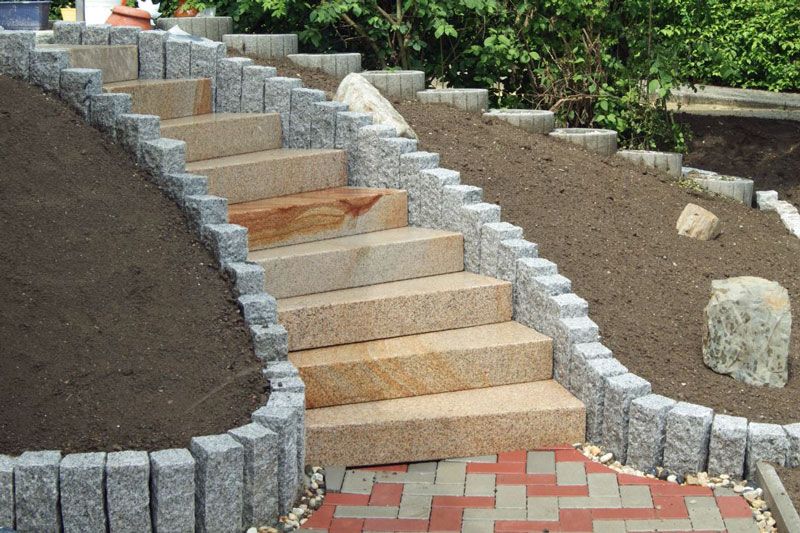 Blockstufen Granit Gelb Naturstein Online Kaufen De