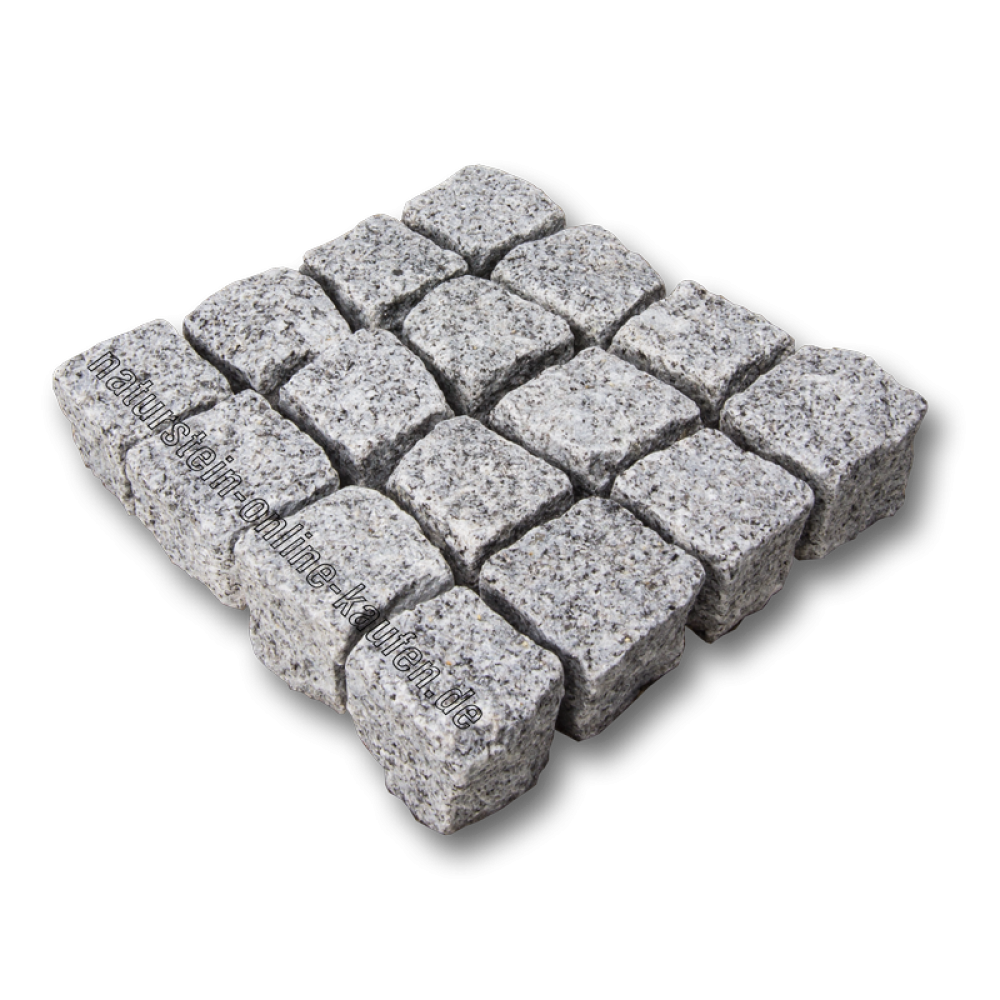 Pflastersteine Porto Granit grau
