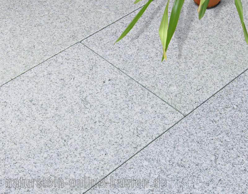 Terrassenplatten Granit Hellgrau Naturstein Online Kaufen De