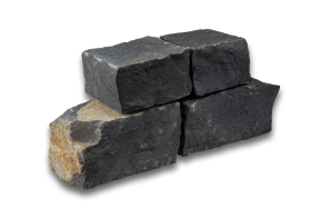 Basalt Mauersteine 12-20 cm tief, 12-20 cm hoch, 
in freien Längen