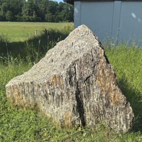 Felsen/Monolith Steinrinde, Gneis grau/beige 
ca. 120x160x50 cm