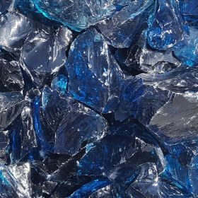 Glasteine/Glasbrocken blau | naturstein-online-kaufen.de