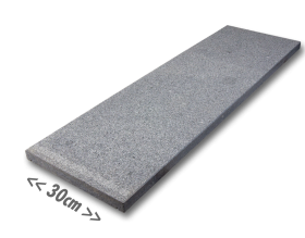Granitplatten anthrazit für außen 100x30x3 cm