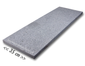 Granitplatten anthrazit für außen 100x35x3 cm