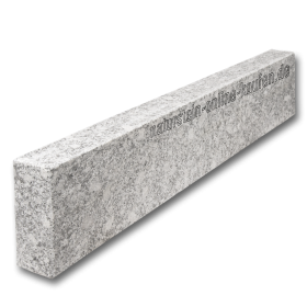 Randstein Granit grau-weiß-strukturiert 100x20x8 | naturstein-online-kaufen.de
