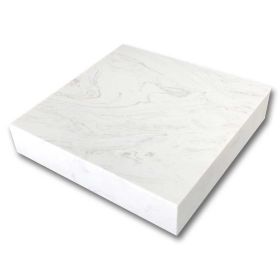 Maßanfertigung Agglo-Marmor Royal White - Muster