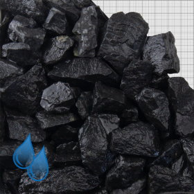 Ziersplitt Basalt, schwarz ist e...