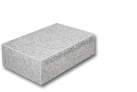 Blockstufen Granit hell-grau, 50x35x15 cm